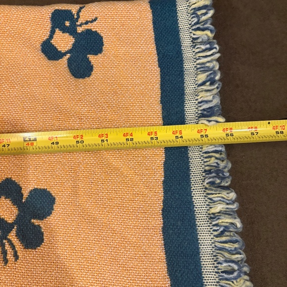 Vtg Disney Winnie The Pooh Blanket Throw A Rumbly In My Tumbly 1990’s 56 X 49 - Picture 8 of 10